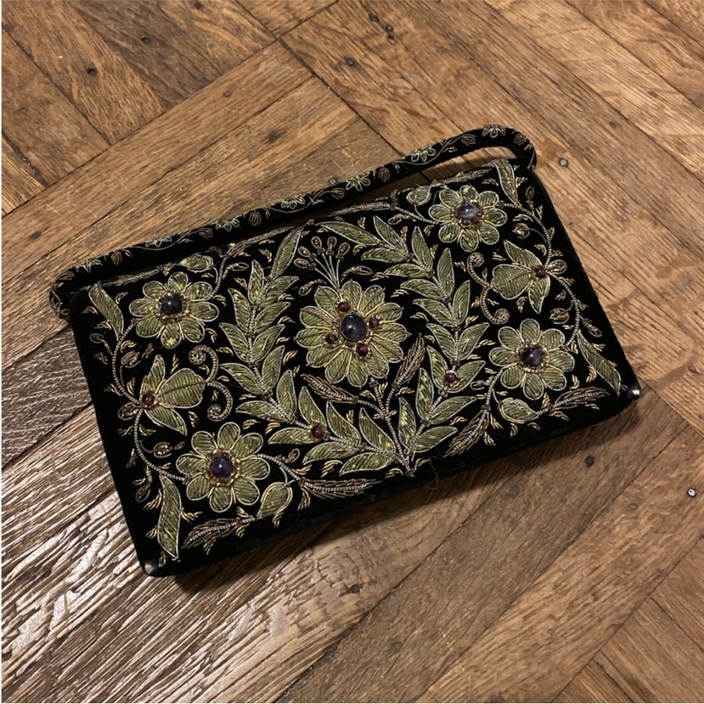 Vintage Zardozi Bag 1960s evening clutch
